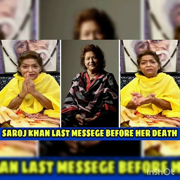 Saroj Khan Last Very Emotional Messege For Fans Before her Death - Rip Saroj Khan