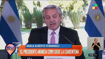 A. Fernández: "Entre el 18 de julio y 2 de agosto vamos a ir tratando de volver a la vida habitual"
