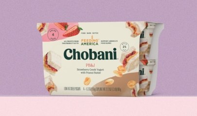 Chobani's New PB&J Yogurt Will Benefit Food Banks Through Feeding America
