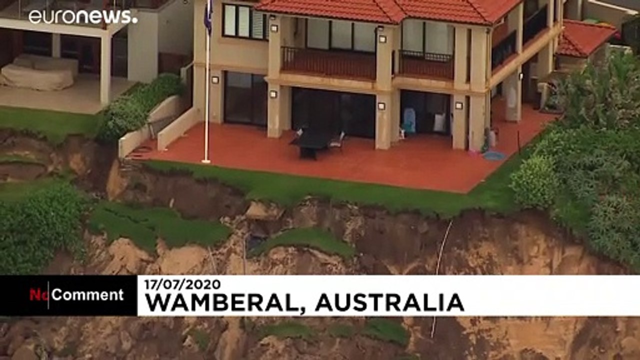 En Australie l'érosion du littoral fait apparaître les fondations des maisons