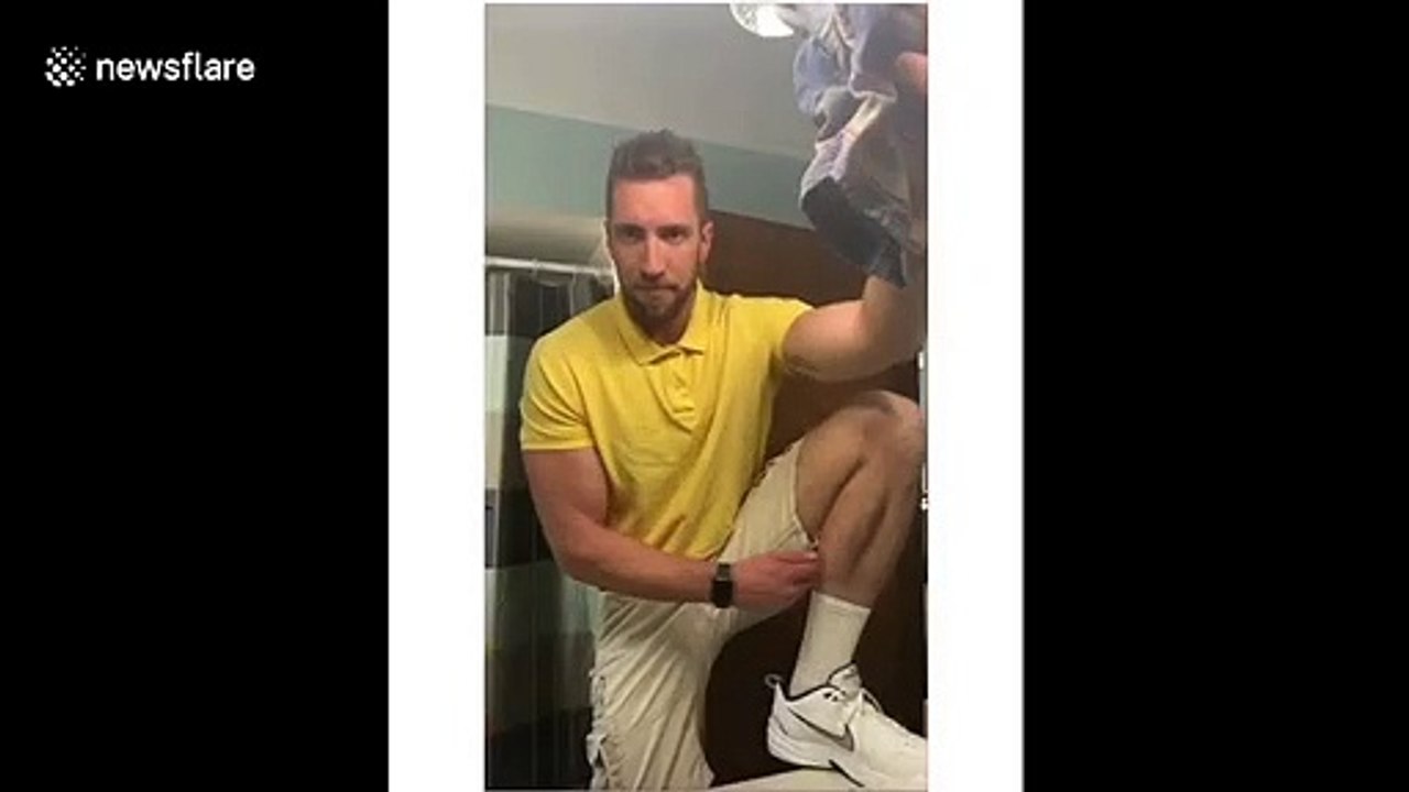 'Wipe it down challenge' Man in Michigan wipes mirror and sees himself in different settings