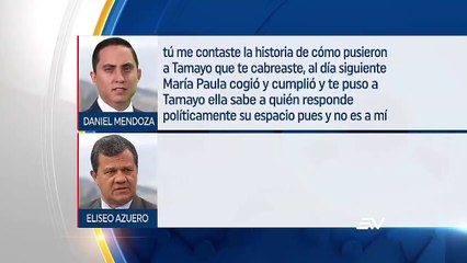 Revelan conversación entre Daniel Mendoza y Eliseo Azuero