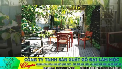 21 kiểu bàn ghế gỗ cho quán cafe