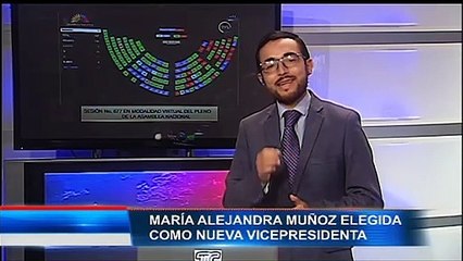 María Alejandra Muñoz fue elegida como la nueva vicepresidenta del Ecuador