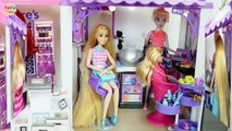 Barbie Rapunzel Shopping Mall - Beauty salon, Clothing store, Movie Theater Pusat belanja Barbie