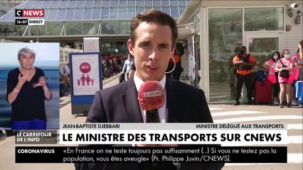 Coronavirus - Le ministre délégué aux Transports, Jean-Baptiste Djebbari : 'Nous observons dans les transports une grande discipline des voyageurs'
