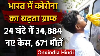 Coronavirus India: देश में मरीजों की संख्या 10.38 लाख पार, 34,884 नए केस वनइंडिया हिंदी