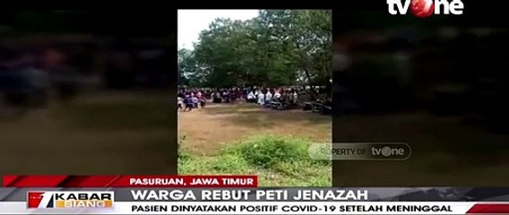 Warga di Pasuruan Rebut Peti Jenazah Covid-19