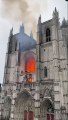 Nantes - La cathédrale Saint-Pierre-et-Saint-Paul est en feu depuis quelques minutes - Les pompiers annoncent que 