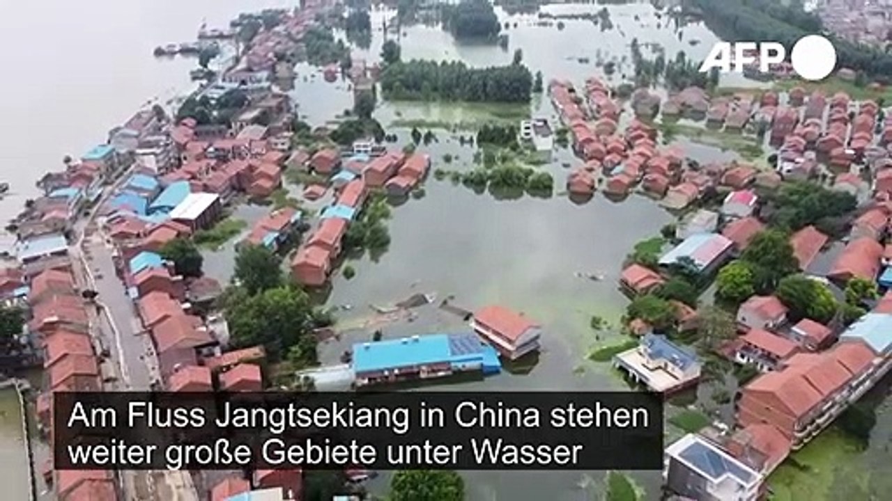 Drohnenbilder zeigen Überschwemmungen in China