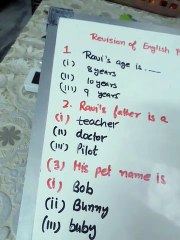 English online test Revision,SYLLABUS