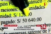 Fiscalía allanó 35 viviendas de alto mandos policiales por presuntas compras irregulares