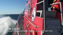 Les sauveteurs de Carro à la rescousse d'un marin de tanker