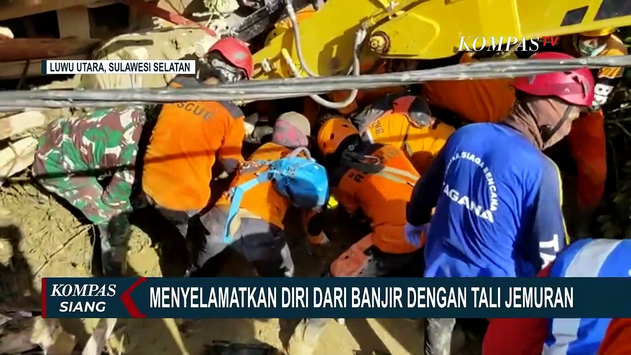 Kisah Korban Selamat dari Banjir Bandang Luwu Utara, Bepegang Kabel dan Tali Jemuran
