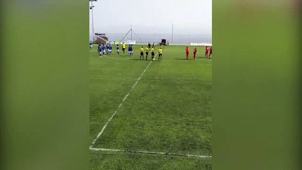 Marino y Tamaraceite juegan el primer partido de fútbol con público en España