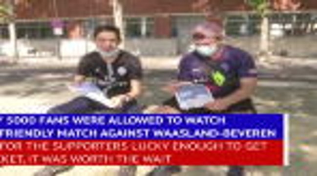 PSG welcome back fans for friendly