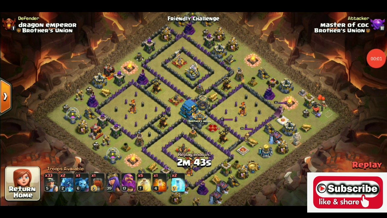 New Strategy 3 Star Th11 and th12 4 Square War base | TH11 Vs TH12 war attack strategy-clash of clans 2020