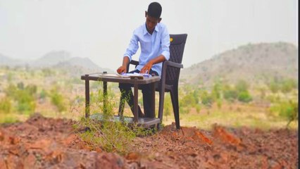 Rajasthan Boy Climbs Mountain for Online Classes