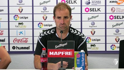 Declaraciones de Jagoba Arrasate antes del último partido de liga frente al Mallorca en Pamplona