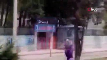 Jandarma Komutanlığı'nın hizmet binasına ateş eden saldırgan işte böyle görüntülendi