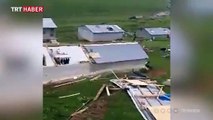 Artvin'de hortum ve fırtına etkili oldu: 15 ev zarar gördü