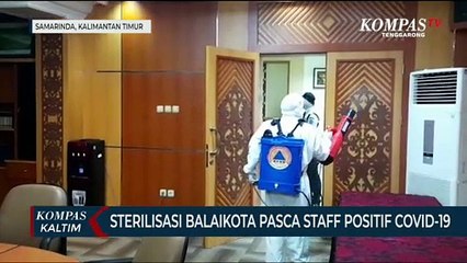 Sterilisasi Balaikota Samarinda Pasca Salah Satu Staf Positif Covid-19