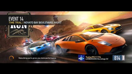 NFS No Limits Gameplay - Tidal Run - Lamborghini Murcielago SV - Day 7 (Event 11 - 16)