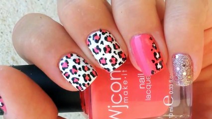 Easy Leopard Print Nail Art for beginners