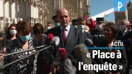Incendie de la cathédrale de Nantes : Castex souhaite une reconstruction «la plus rapide possible»