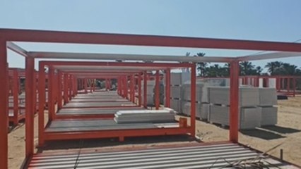 Avanza la construcción en Gaza de un hospital de campaña para pacientes covid