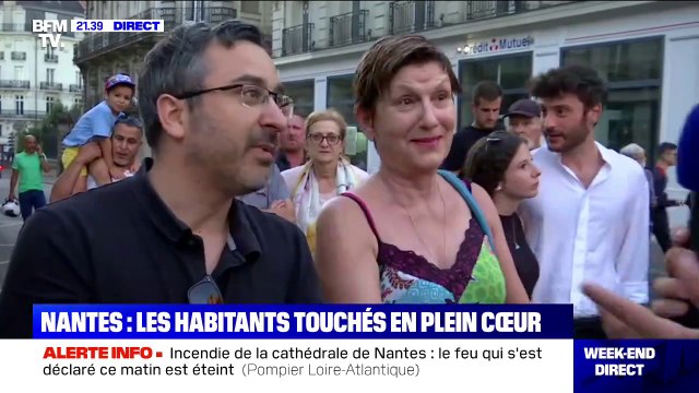 Incendie à la cathédrale de Nantes: les habitants touchés en plein cœur