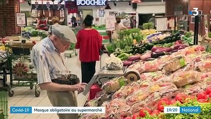 Coronavirus : port du masque obligatoire dans les supermarchés à partir du 20 juillet