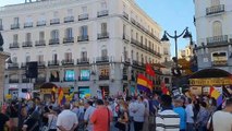 La izquierda se manifiesta en Madrid sin respetar la distancia de seguridad