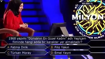 Yarışmaya damga vuran Türkan Moray sorusu