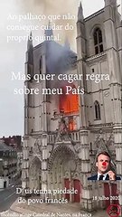 Incêndio atinge Catedral de Nantes, na França