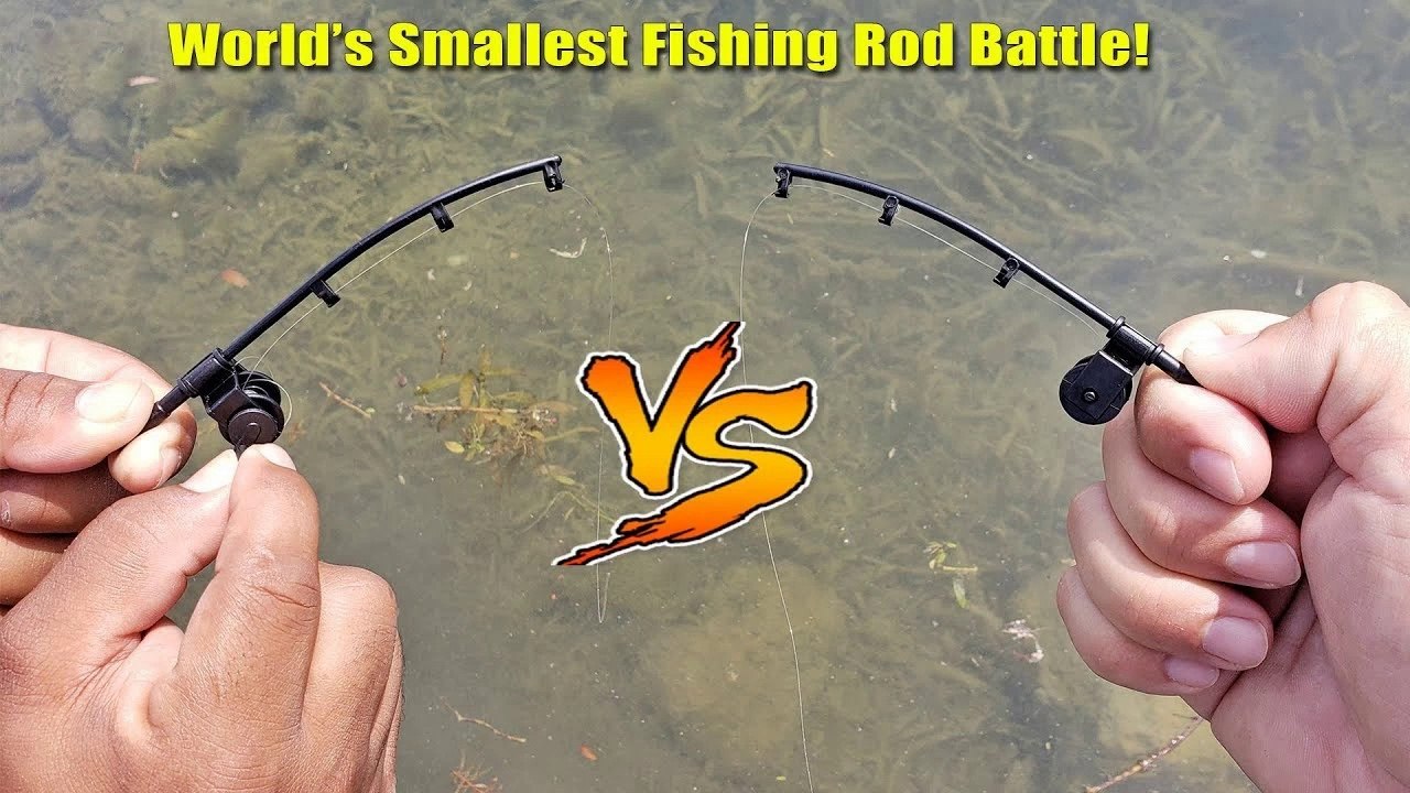 World's Smallest Fishing Rod Challenge! Who Will Win_ 1v1 - video  Dailymotion