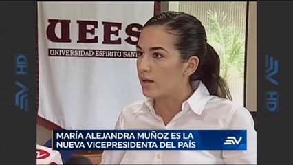 María Alejandra Muñoz, nueva vicepresidenta de Ecuador