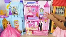 Princess Barbie Doll Crystal Royal Castle - New Horse & Carriage Prinzessin Schloss Kastil putri