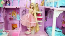 Princess Barbie doll Pink Purple Castle Unboxing & Review Istana boneka Barbie Palácio da Barbie