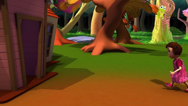 Little Miss Muffet Nursery Rhyme - Kids 3D Songs by Turtle - Turtle Interactive