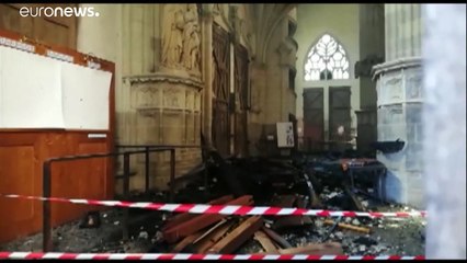 Detido suspeito de fogo posto na catedral de Nantes