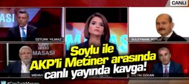 AKP'li Mehmet Metiner ile Bakan Süleyman Soylu canlı yayında kavga etti!