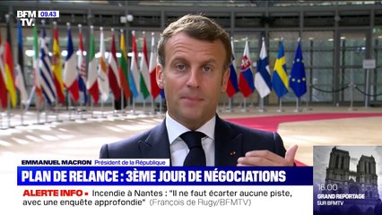 Relance européenne: pour Emmanuel Macron, "les compromis ne se feront pas au prix de l'ambition européenne"