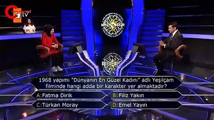 Kim Milyoner Olmak İster'e damga vuran Yeşilçam sorusu: Türkan Moray mı Emel Yayın mı?