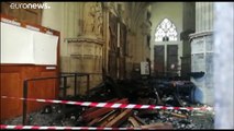 Un detenido por el incendio de la catedral de Nantes