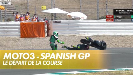 L'effrayant départ de la course de Moto3