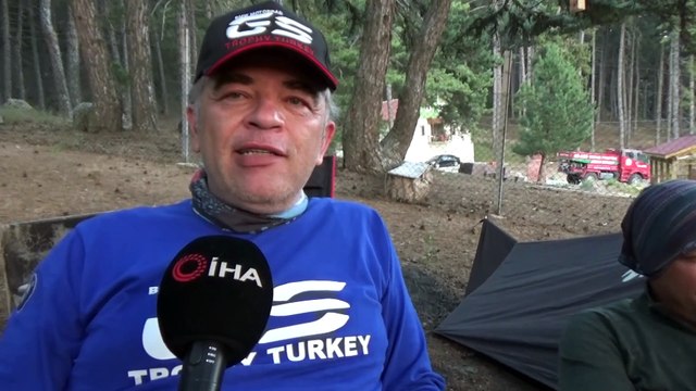 Gölcük yaylası motorcuların ilgi odağı oldu