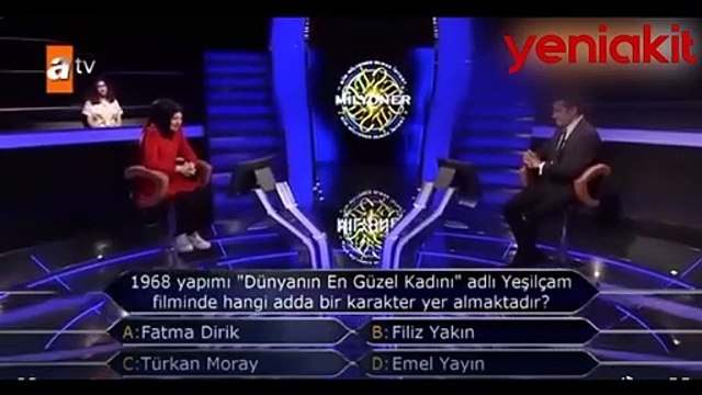 Kim Milyoner Olmak İster? yarışmasındaki 60 bin TL'lik sorunun cevaplarını görenler kahkaha attı