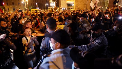 Israelis protest against Netanyahu, gov't handling of COVID-19