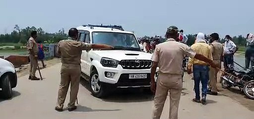 डाक कावड़ व लॉकडाउन के मद्देनजर यूपी- हरियाणा बॉर्डर पर पुलिस ने की सघन चेकिंग